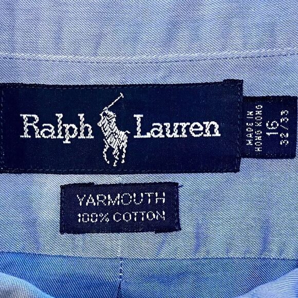 Ralph Lauren Yarmouth Dress Shirt in Light Blue Men’s 16/32-33 - Picture 5 of 7